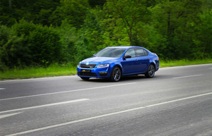 The new Skoda RS in the driving practical test